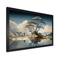 thumbnail image 2 of Designart "Desert Dreams Surrealism Unveiled III" Landscapes Framed Wall Art Decor - Modern Grey Abstract Landscapes Bedroom Framed Canvas Wall Art, 2 of 6