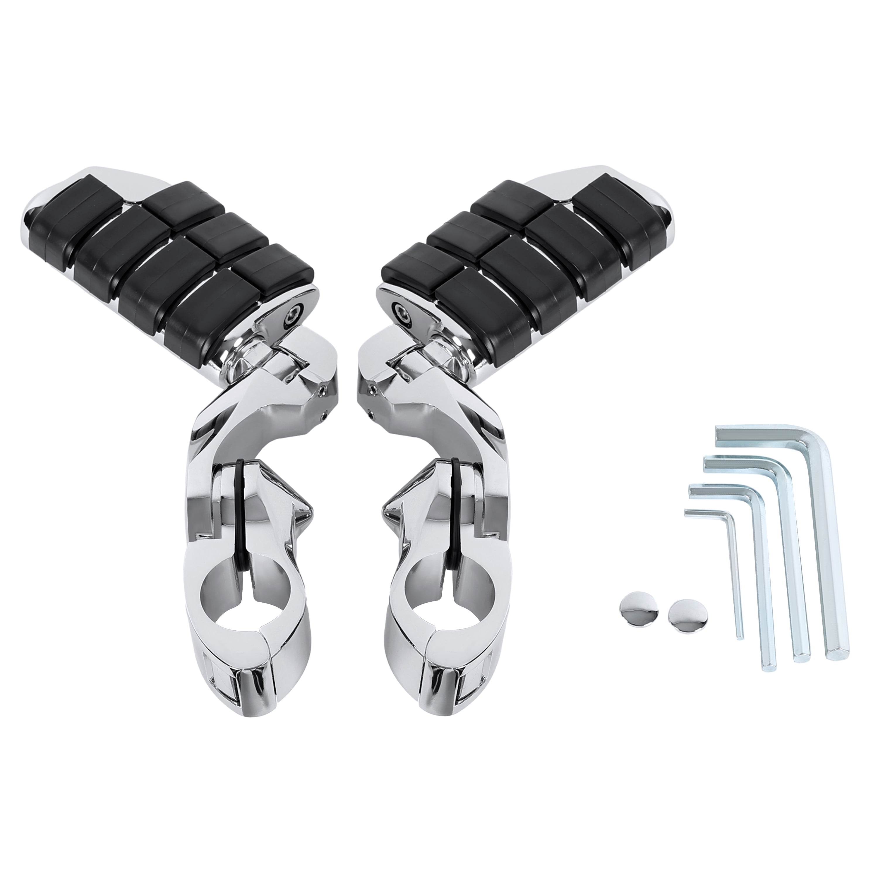 Kojem 1.25" Motorcycle Footpegs Foot Pegs for Harley Davidson Honda Kawasaki Suzuki Yamaha Highway Foot Pegs Pedal