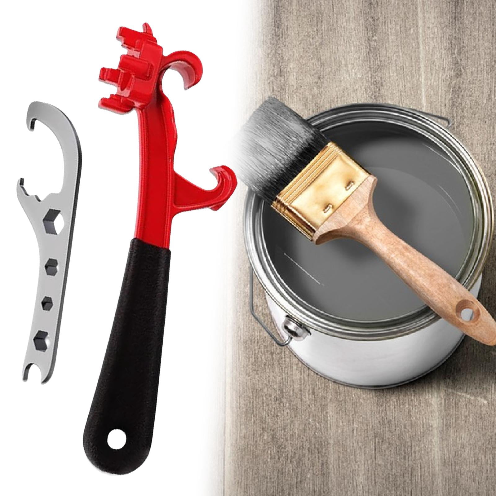 2 Pieces Bucket Opener Metal Can Lid Remover Portable Size for Food Service Brewing Construction