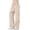 Khaki, variant on Hurxie Women's Cargo Pants Baggy Parachute Pants Joggers Y2k Trendy Stretchy High Waist Wide Leg Trousers with Pockets Khaki,M