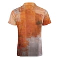 thumbnail image 5 of Brown Orange Background Abstract Texture Men Zipper T-shirt Summer Casual Short Sleeve T-shirt Top, 5 of 7