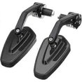 thumbnail image 4 of Motorcycle Handlebar Rear View Mirror Pentagon shape End Adjustable Rotatable Stylish Handle bar end Side Mirror Set of 2, 4 of 4