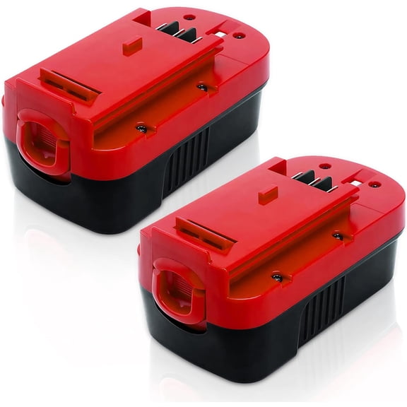 2-Pack [Upgraded to 4000mAh] HPB18 Replacement for Black and Decker 18V Battery Compatible with B-lack and Decker 18 Volt Battery Ni-Mh 244760-00 A1718 FS18FL FSB18 Firestorm Cordless Tools (Red)