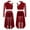 Burgundy, variant on SiiRoh Girls 2-Piece Ballet Lyrical Dance Outfit Set Single Long Sleeve Crop Tops with Mesh Skirts Blue 12