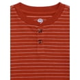 thumbnail image 2 of Wonder Nation Toddler Boys Stripe Henley Shirt with Long Sleeves, Sizes 12M-5T, 2 of 3