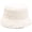 White, variant on Winter Warm Plush Fuzzy Bucket Hat Faux  Shearling Fisherman Hats for Women
