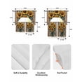 thumbnail image 5 of Farmhouse Sunflower Swag Curtains for Living Room/Bedroom Windows, Vintage Wooden Botanical Flowers Kitchen Curtains and Valances Set 36 Inch Length, Light Filtering Swags Valance Curtain Panels, 5 of 5
