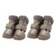 thumbnail image 3 of Greeniant TureClos, 4 Uds., zapatos para perros, botas de nieve impermeables de lana difusa cálida, calzado de invierno para mascotas de cuero PU Ropa para mascotas plata tipo 5 Greeniant PT000057-25B, 3 of 6