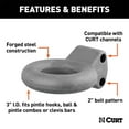 thumbnail image 2 of Curt Manufacturing 48600 Channel-Style Lunette Eye, 2 of 2