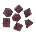 thumbnail image 1 of Dados de resina multifacéticos, accesorios para juegos, juguetes educativos, accesorios para clubes y fiestas, color rojo, 1 of 5