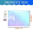 thumbnail image 2 of BNNG Acrylic Magnetic Dry Erase Board for Fridge, Monthly & Weekly Calendar Planner Note Blackboard Set for Refrigerator/Wall/Glass/Kitchen, 6 Colors Markers (11.7"x8.3"), 2 of 6