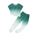 thumbnail image 1 of Conjunto de ropa Arshiner, chándal de verano de 2 piezas para niñas, de 6 a 7 años, 1 of 6