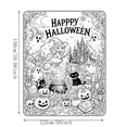 thumbnail image 3 of Byndra Halloween DIY Coloring Blanket, Large Throw Blanket with Spooky Ghost Pumpkin Pattern and Classic Style, Art Activity for Kids, Adults, Home, Party, Sleepover, Gift, 3 of 7