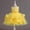 Yellow, variant on Wavsuf Flower Girls Dress Nets Bow Hot Pink Princess Dress Size 5-6 Years