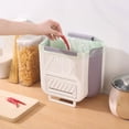 thumbnail image 1 of Tong Under Trash Can For Kitchen Cabinet 13 Gallon Slim Wastebasket With Lid And Handle Control Step On, 1 of 6