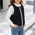 thumbnail image 7 of YUANxueke Kids Packable Lightweight Puffer Vest Quilted Padded Sleeveless Jacket Zip Up Fashion Warm Outwear Coat, 7 of 7