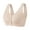 Beige, variant on ,Women's Front Closure Daisy Bras Supportive Wireless Bra Push up Soft Breathable Bralettes for Older Women Khaki 36