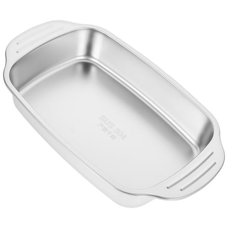 GAXIRE Stainless Steel Multi-Use Cooking and Roasting Tray for Serving Food, Kitchen Pan, 1 Piece