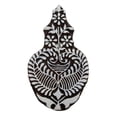 thumbnail image 2 of Wooden Printing Block Floral Hand Carved Wood Block Printer Indian Stamp, 2 of 3