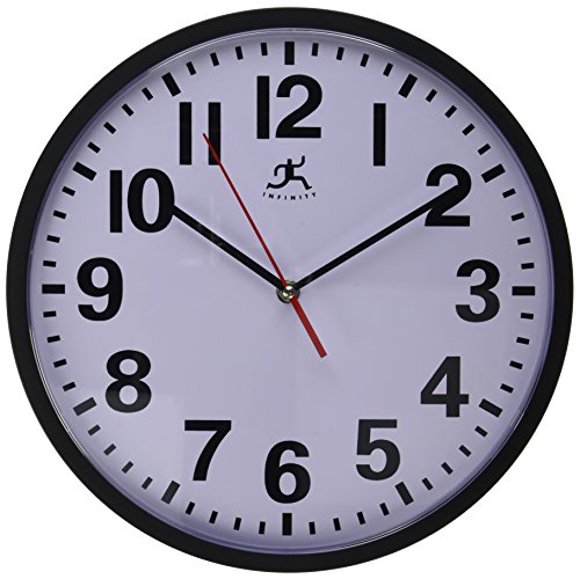 Infinity Instruments Pure Round Clock, 13.5"