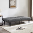 thumbnail image 2 of Mainstays Futon de studio, Gris, 2 of 8