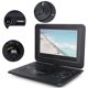 thumbnail image 4 of Reproductor De DVD EVD Portátil, Pantalla LCD De 13,9 Pulgadas, TV/FM/USB/función De Juego, Lector De Tarjetas, Batería Recargable, Fuente De Alimentación Para Coche., 4 of 7