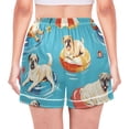 thumbnail image 3 of joogoo Women's Pajama Lounge Shorts Cute Puppies Dog Tropical Bottoms Sleep Short L, 3 of 7