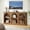 Dark Brown, variant on Tribesigns Farmhouse TV Stand for 55/60/65 Inch TVs, Entertainment Center with Storage Cabinets, Rustic Brown