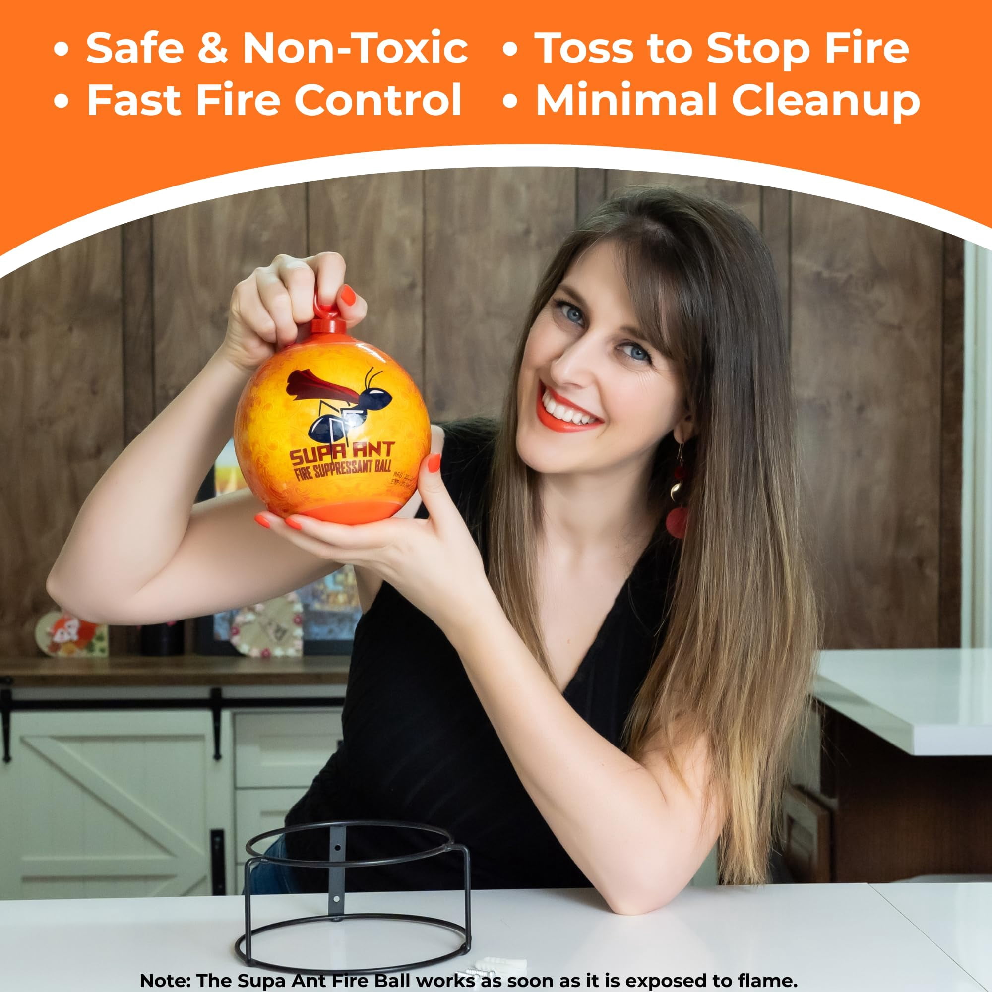 Supa Ant Fire Safety Ball as Fire Protection for Small Fires