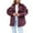 Wine, variant on YAYUBA Women's Winter Sherpa Jacket Button Down Fuzzy Shacket Outwear Coat with Pockets