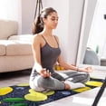 thumbnail image 4 of YEASHEER Non Slip Kitchen Floor Mat Lemon and Blueberry Set 2 Piece Kitchen Rug One Size, 4 of 5