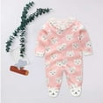thumbnail image 2 of LIZENG Organic Cotton Solid Unisex Baby Boy Girl Rompers Long Sleeve Cat Print Infants Clothes Outfits for 0 to 12 Months, 2 of 4