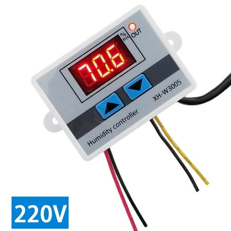 

moobody XH-W3005 Digital Humidistat Humidity Controller Regulator Hygrometer Indoor Outdoor Humidometer Mositure Detector Monitor