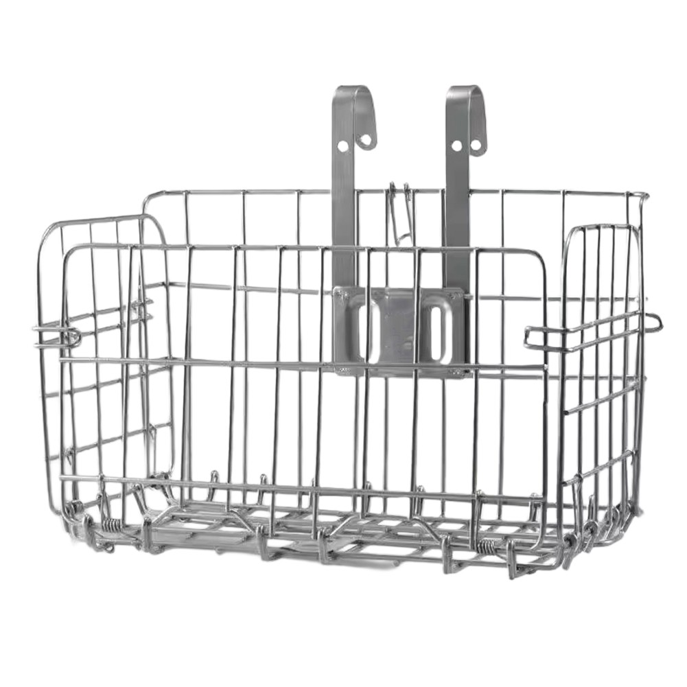 Folding Bike Basket With Hook Front Basket Rear Basket For Mountain Bike