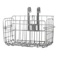 thumbnail image 1 of Yimiti Folding Bike Basket With Hook Front Basket Rear Basket For Mountain Bike,Thin Silver, 1 of 8
