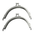 thumbnail image 4 of Thinsony 2pack/lot Classically Vintage Purse Frame Widely Used Made With Metal Exquisite Patterns Easy silver 8.5CM 5Set, 4 of 6