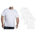thumbnail image 3 of Fruit Of The Loom Big Men's Short Sleeve White Crew T-Shirts, 6P, 4XB, 3 of 6