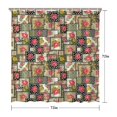 thumbnail image 5 of Pioneer Flower Floral Print Pattern Shower Curtain 72"x72", Bathroom Decorative Shower Curtain Set with 12 Hooks, Waterproof Washable, 5 of 6
