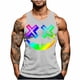thumbnail image 2 of Camiseta sin mangas de cuello redondo para hombre, con estampado de Halloween, cuello redondo, estilo informal, deportiva, para hombre, 2 of 5