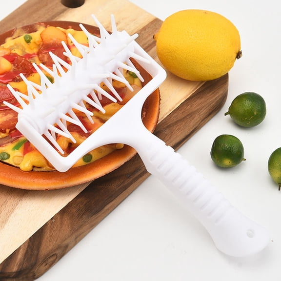 Amosfun Pastry Dough Docker Uniform Perforation White 1Set for Home Users