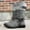 Grey, variant on LSLJS Winter Boots for Women, Women's Snow Half Shaft Warm Lined Knee High Thick Warm Casual Half Height Women's Boots