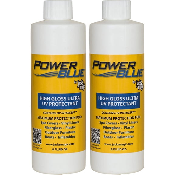 Power Blue High Gloss Ultra UV Protectant (8 oz) (2 Pack)