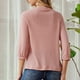 thumbnail image 5 of Pntutb Moda Mujer Camiseta de manga larga Otoño Frente abierto Prendas de abrigo Blusa sólida Abrigo Tops Rebeca Liquidación Pntutb Pntutb-5768, 5 of 9