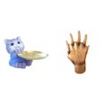 thumbnail image 1 of Figura de oso,Bandeja para gatos Bandeja para dulces para gatos Bandeja para estatuas de resina,Escultura de mano,Escultura de mano,manos entrelazadas,amantes abrazados.,Figuras de estatuas de, 1 of 8