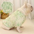 thumbnail image 2 of Floral Printing Pet Clothes - Breathable and Elegant Lovely Pet Sweatshirt Costume for Outdoor Activities, 2 of 8