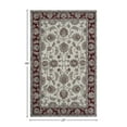 thumbnail image 3 of Rugs America Jasmine NDY02 Ivory Burgundy Oriental Traditional Ivory Area Rug, 2'x4', 3 of 6