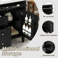 thumbnail image 4 of Bellemave 36" Bathroom Vanity with Single Sink Combo Set, Modern Wood Undermount Bathroom Sink Cabinet with 2 Drawers and a Tip-Out Drawer, Freestanding Bathroom Vanities（Black）, 4 of 9