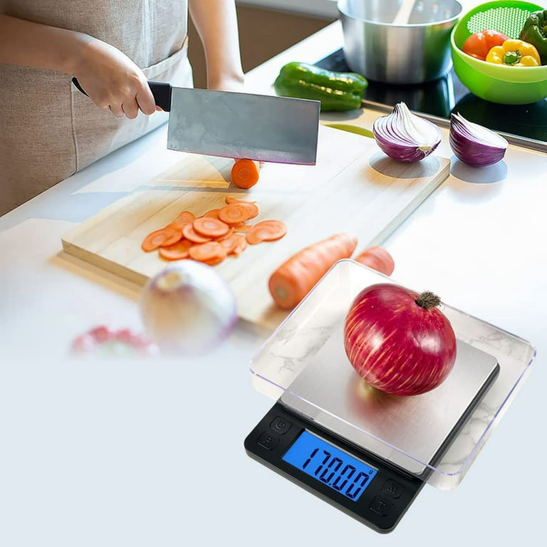 A simple, 0.1 gram accurate, compact coffee and food scale