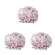 thumbnail image 4 of Gorro de dormir Sonducket para mujer gorros elásticos para el pelo multicolor Flor pequeña roja 3piezas, 4 of 6