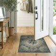 thumbnail image 2 of ODIKA Compass Vintage Star With Distressed Maritime Border Nautical Flowing Dynamic for Bedroom, Nursery, RV, Pet Friendly & Kids Safe Bedside, 2 of 7